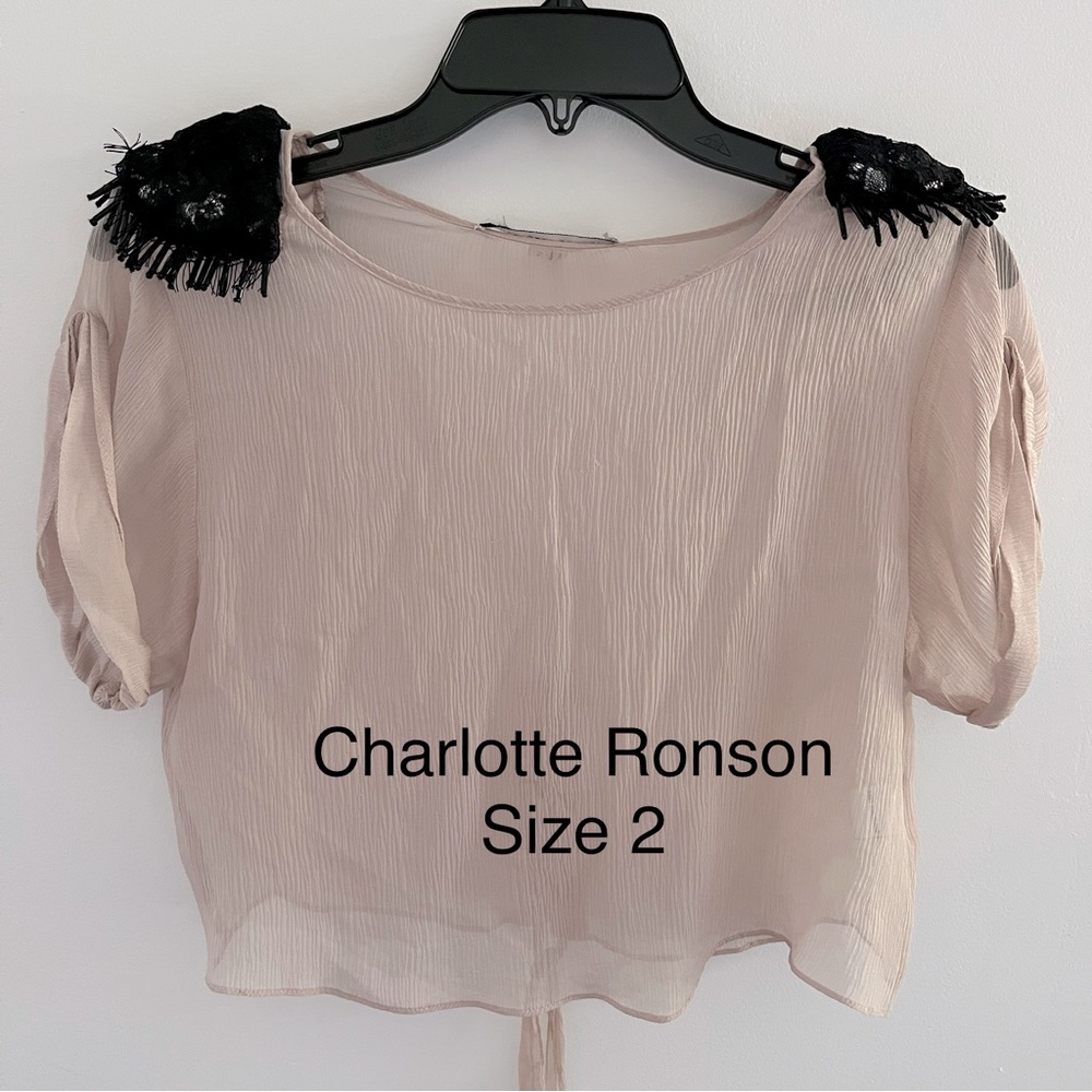 Charlotte Ronson silk blouse, size 2